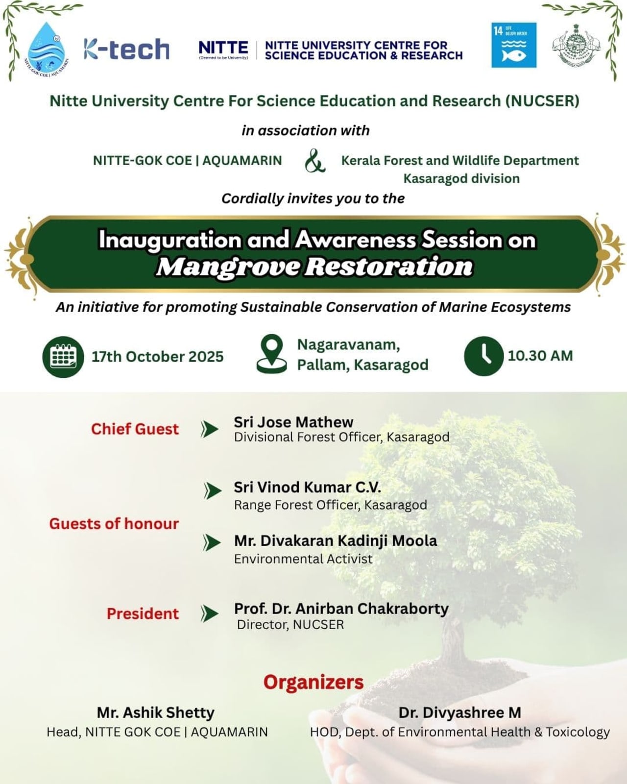 Inauguration and Awareness Session on Mangrove Restoration